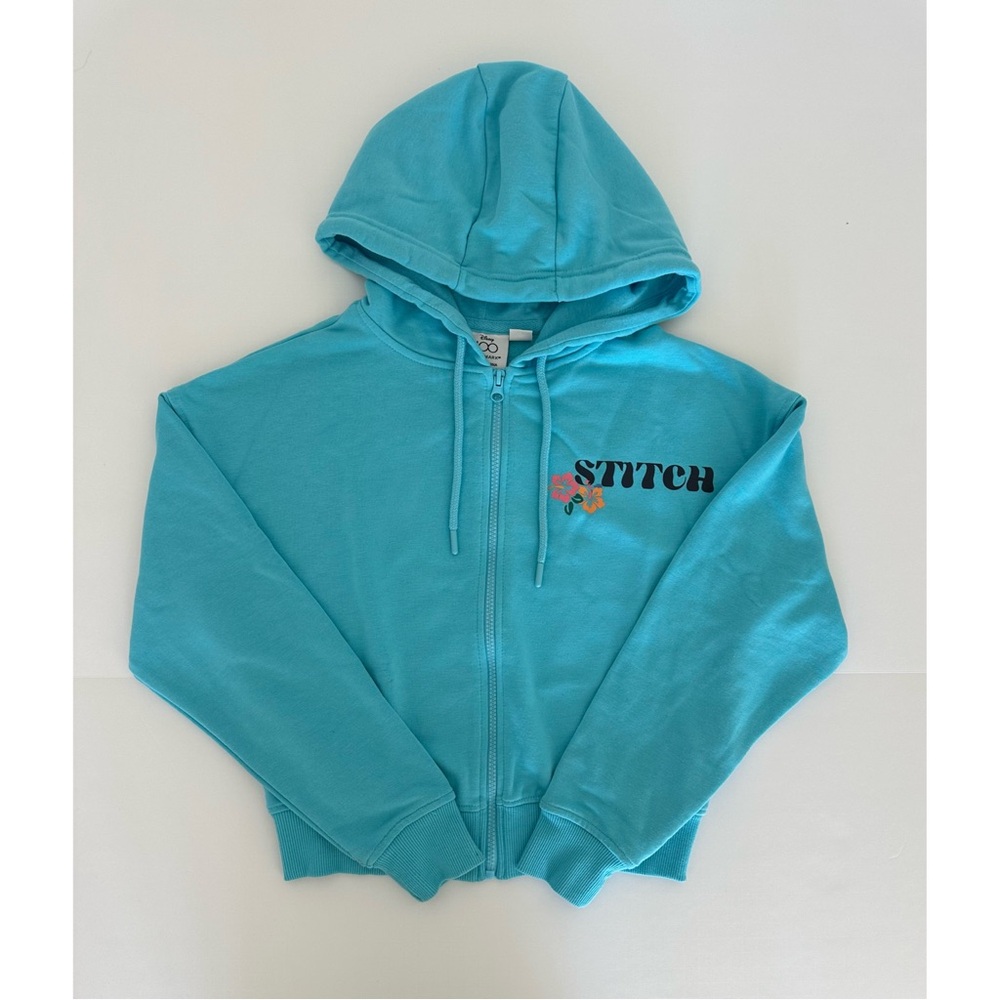 Disney 100 Stitch Turquoise Kids Hoodie Primark